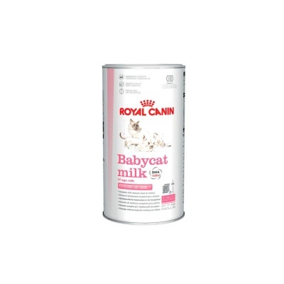 Lata Royal Canin Babycat milk DHA com ilustração de gatinhos
