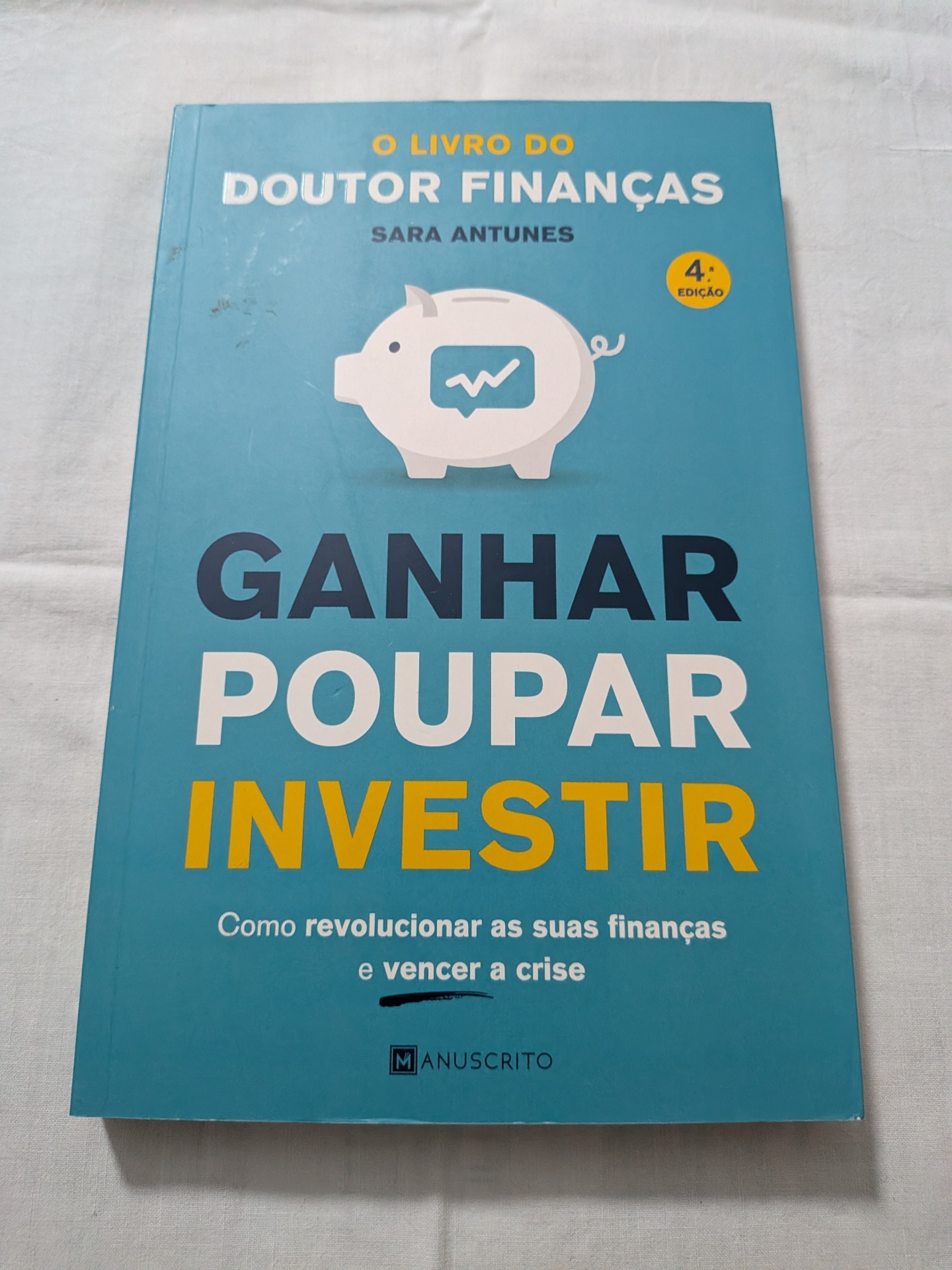 Sara Antunes - Ganhar, Poupar, Investir Capa azul de livro