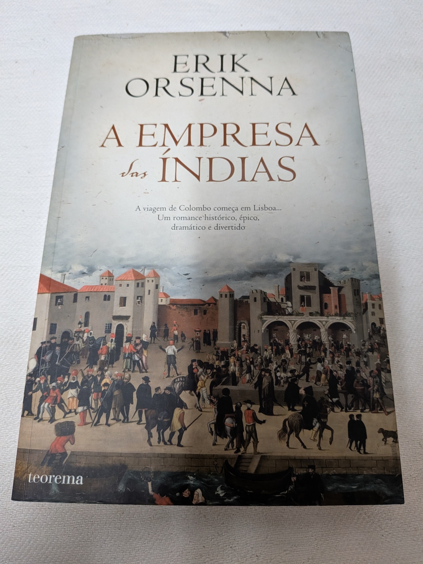 Erik Orsenna - A Empresa das Índias Livro A Empresa das Índias de Erik Orsenna com capa ilustrada histórica