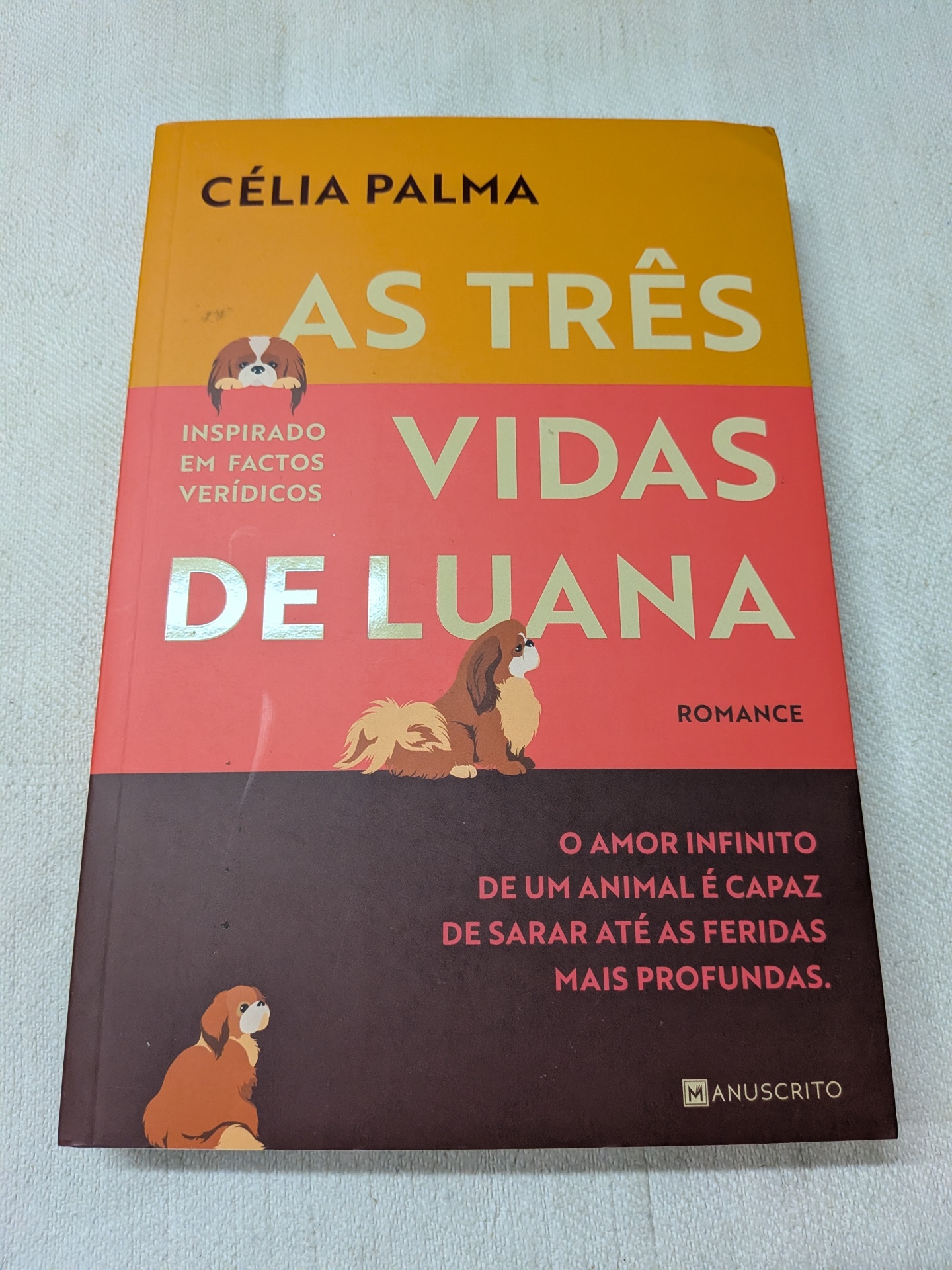 Célia Palma - As Três Vidas de Luana Capa do livro As Três Vidas de Luana de Célia Palma com ilustrações de cães