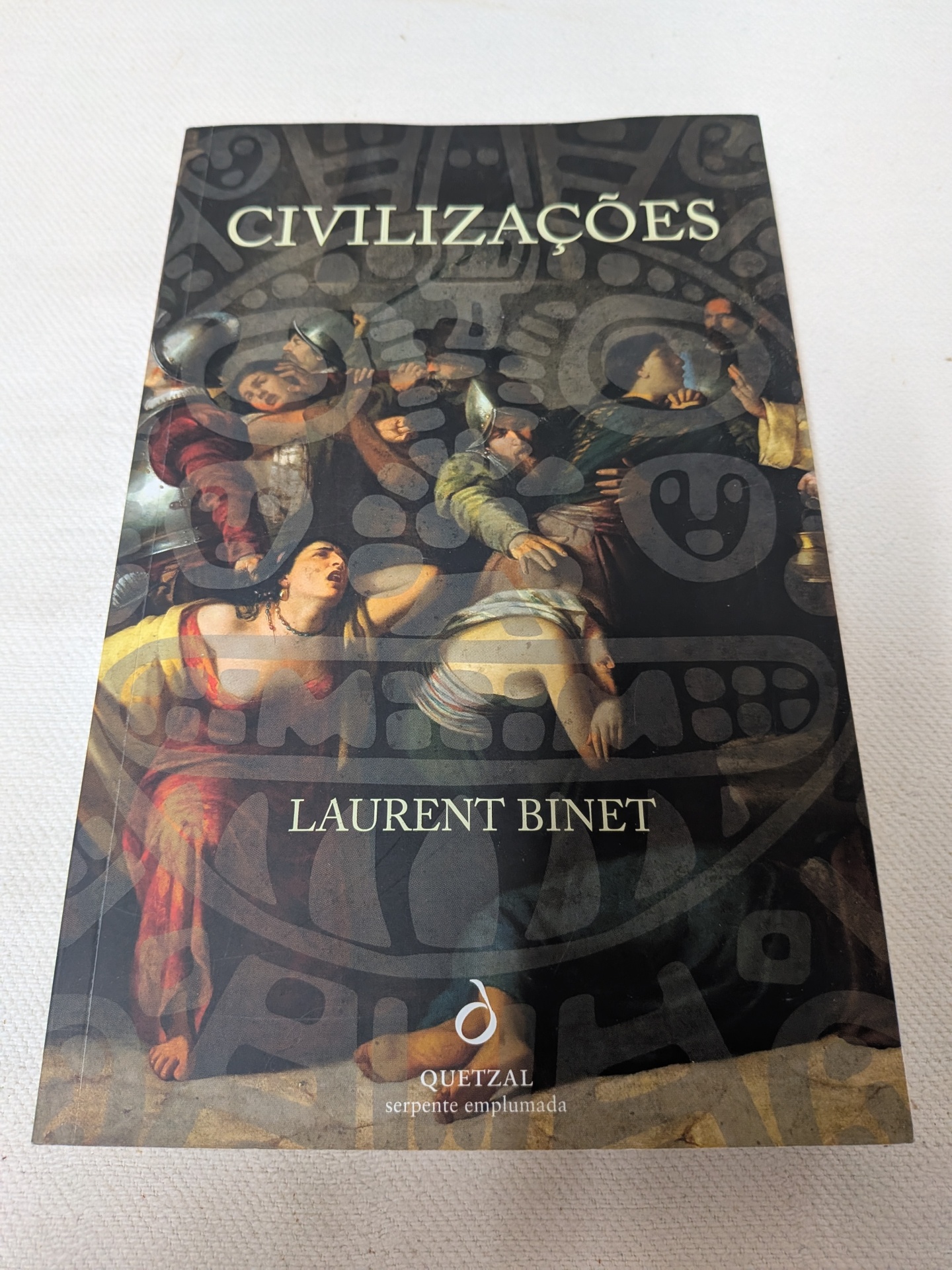 Laurent Binet - Civilizações Capa do livro Civilizações de Laurent Binet com pintura histórica