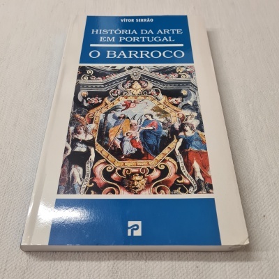 Capa do livro HISTÓRIA DA ARTE EM PORTUGAL O BARROCO com imagem barroca