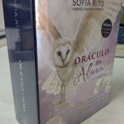 Caixa do oráculo da alma com coruja e chave dourada