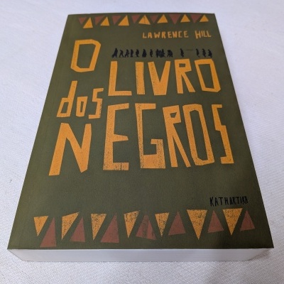 Capa de livro verde-oliva com texto laranja e padrões triangulares.