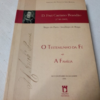 Capa de livro com título e descrição em tons bege e vermelho