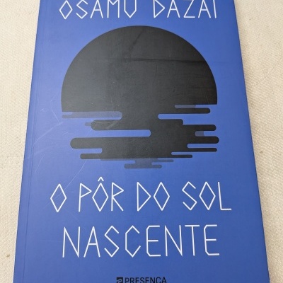 Livro em capa azul com título e design gráfico negro.