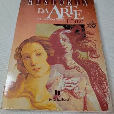 Capa de livro histórica arte 11º ano com ilustração feminina