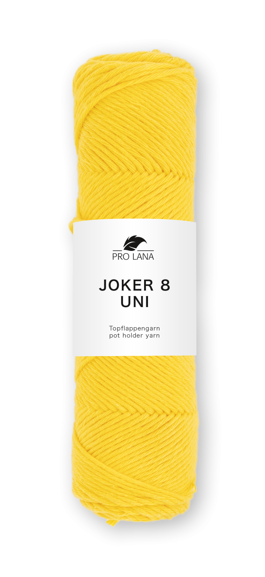 Fio de lã amarelo PRO LANA JOKER 8 UNI com etiqueta branca