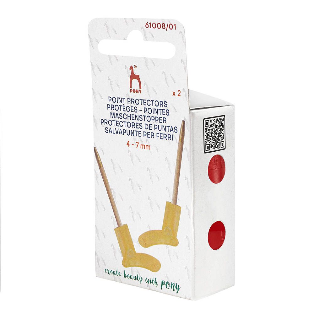 Pacote branco de protetores de pontas para agulhas PONY 4-7 mm