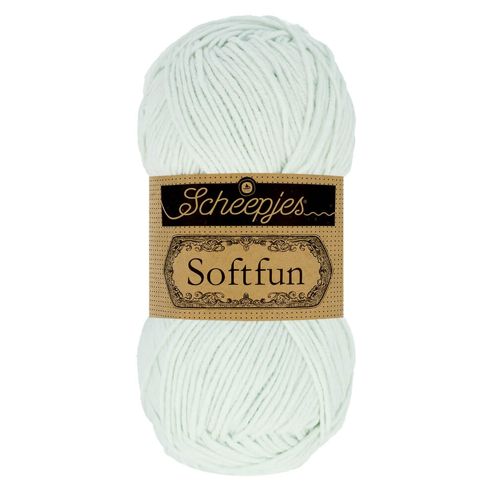 Novelo de lã branco Scheepjes Softfun