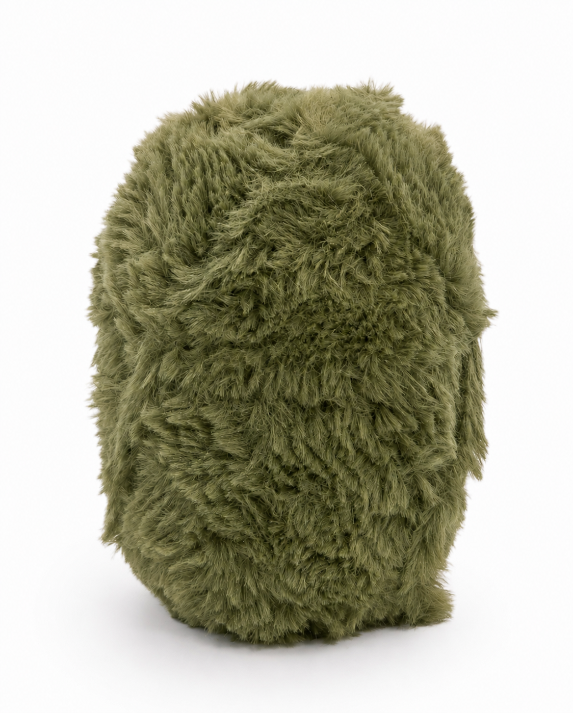 Mochila de pelúcia verde felpuda