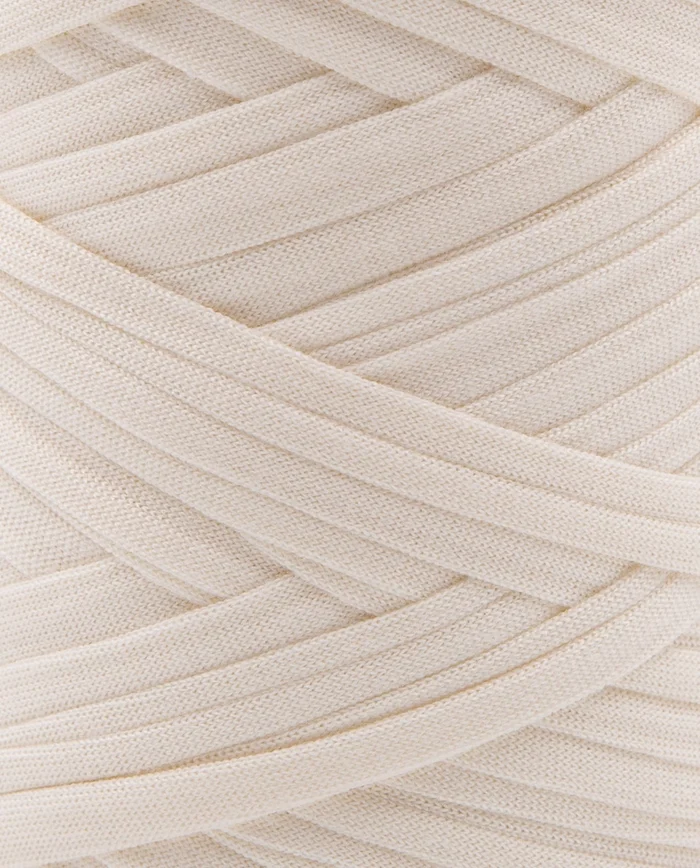 Textura de fita têxtil creme entrelaçada