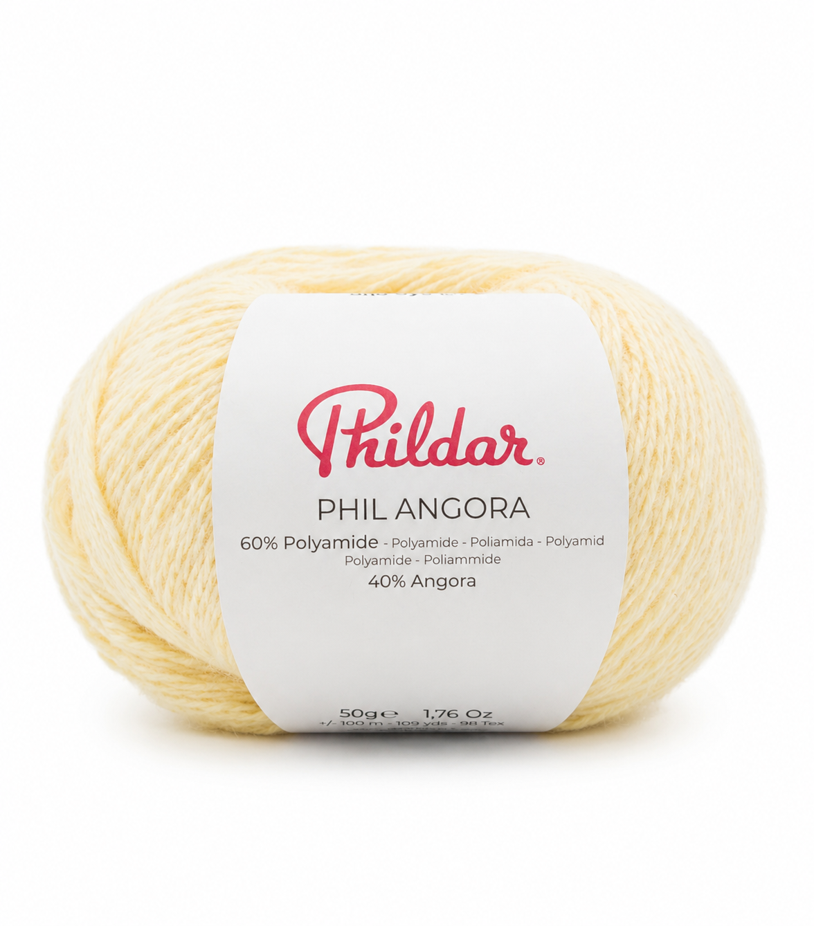 Rolo de lã amarela clara Phildar PHIL ANGORA