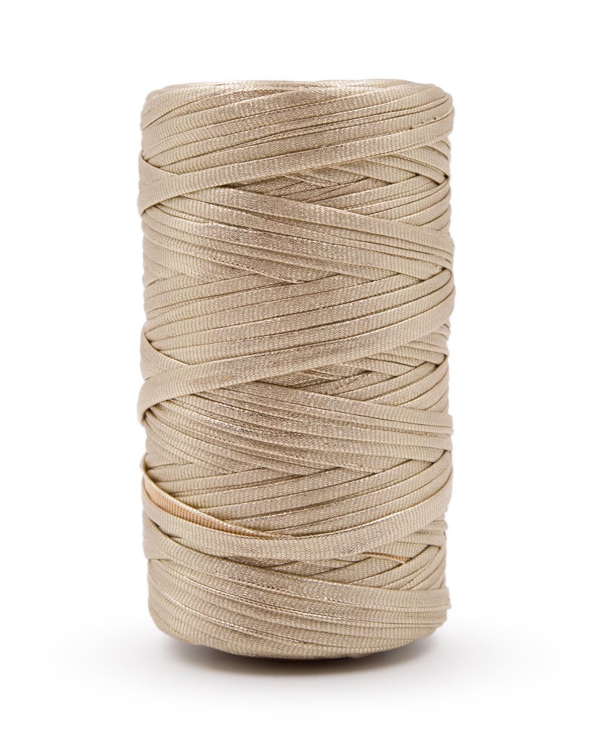 Rolo de cordão bege claro enrolado