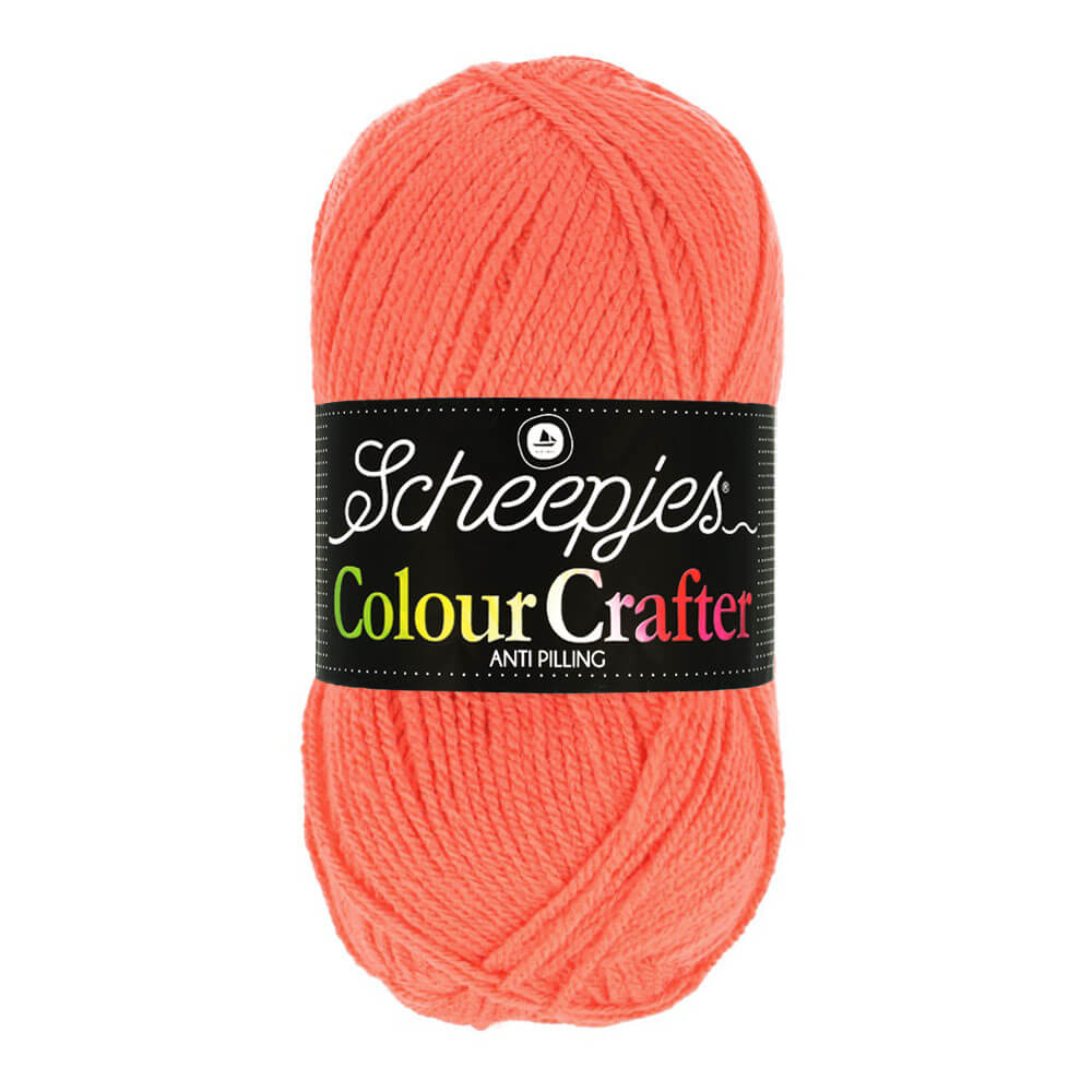 Novelo de lã cor de coral Scheepjes Colour Crafter anti pilling
