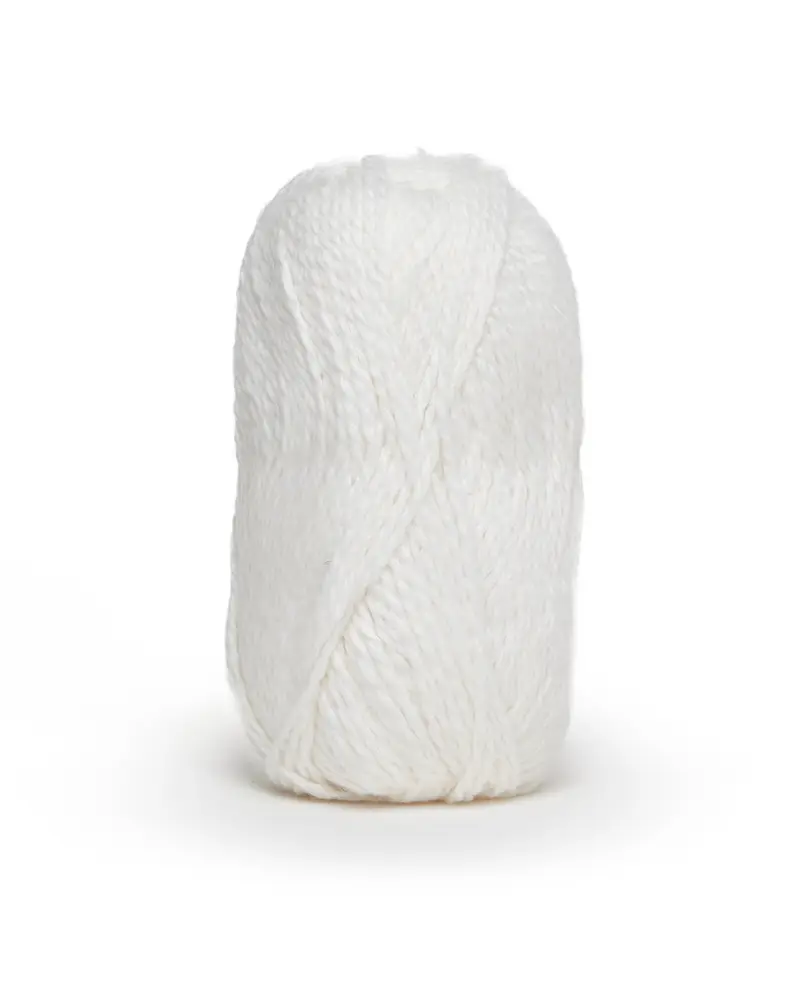 Rolo de algodão branco com textura macia