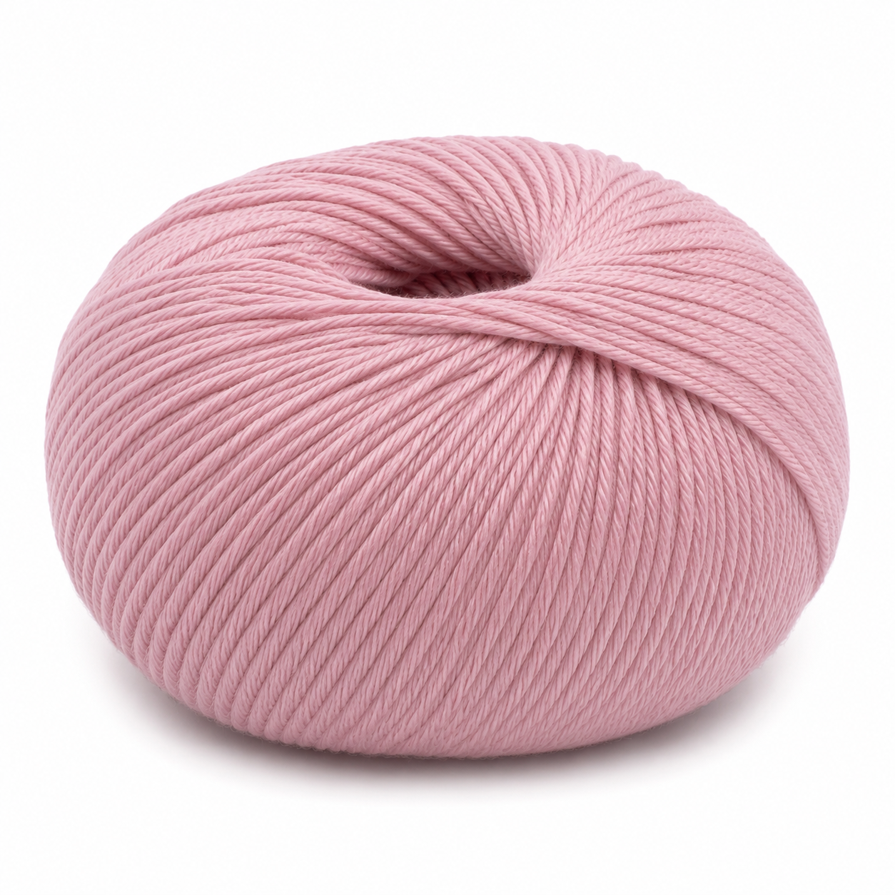 Novelo de fio cor-de-rosa claro