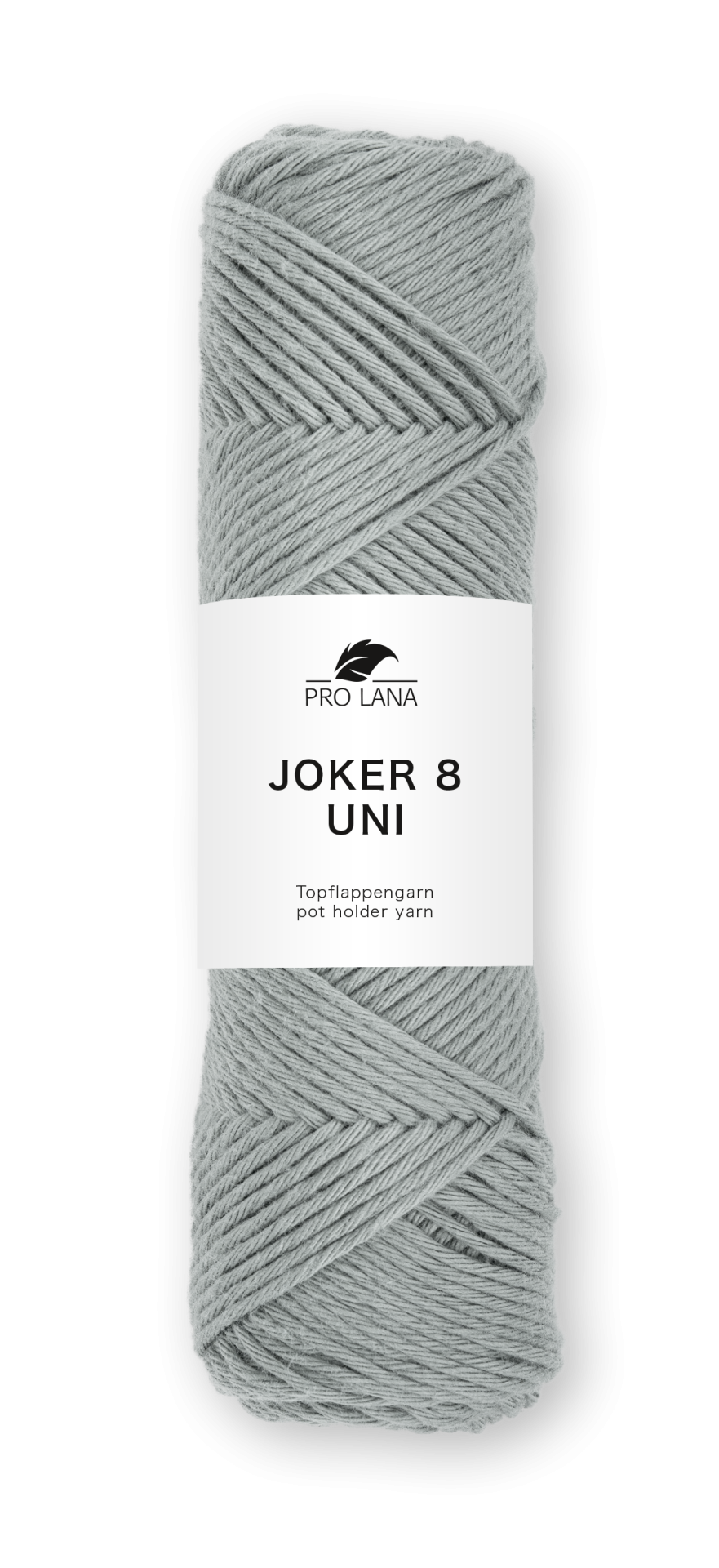 Novel cinza claro com etiqueta PRO LANA JOKER 8 UNI