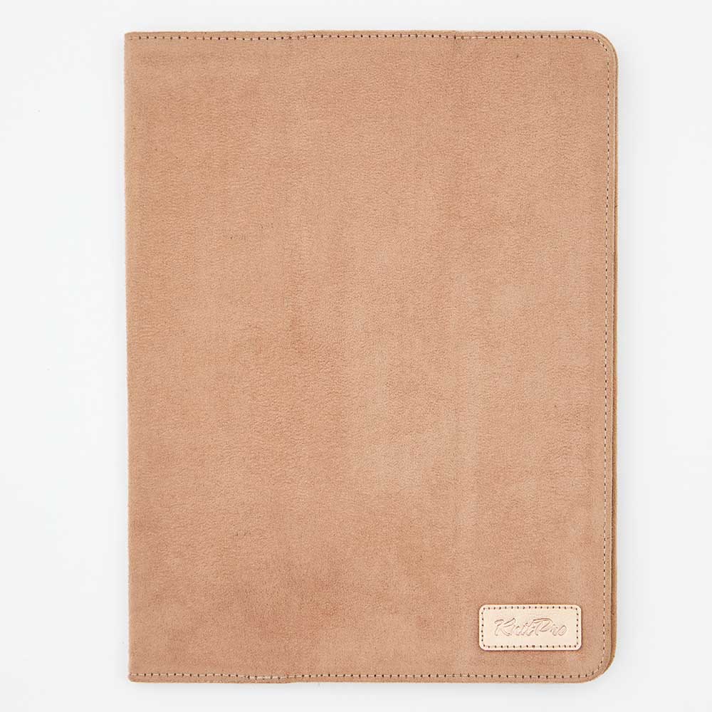 Capa bege para agenda ou bloco de notas com etiqueta 'The Daily'