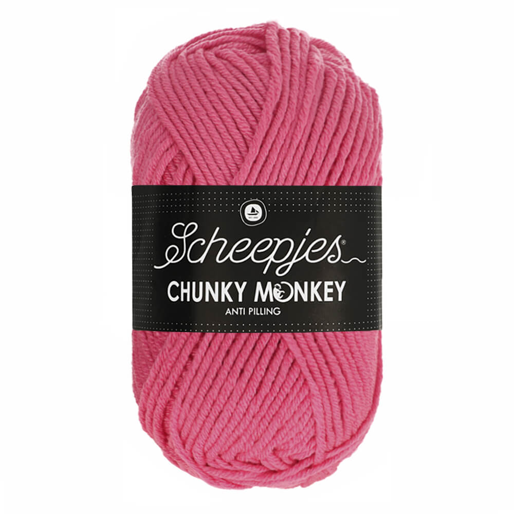Novelo de lã grossa cor-de-rosa Scheepjes Chunky Monkey