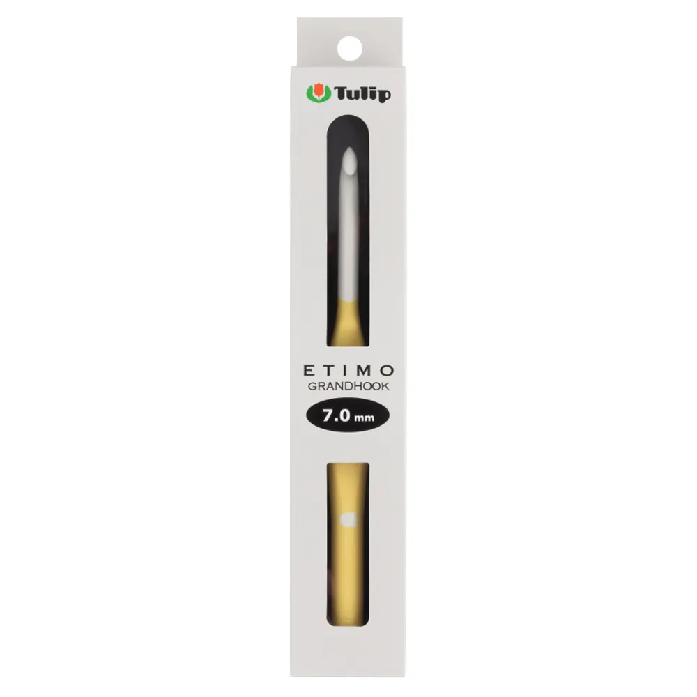 Agulha de crochet Etimo Grandhook 7.0 mm na embalagem