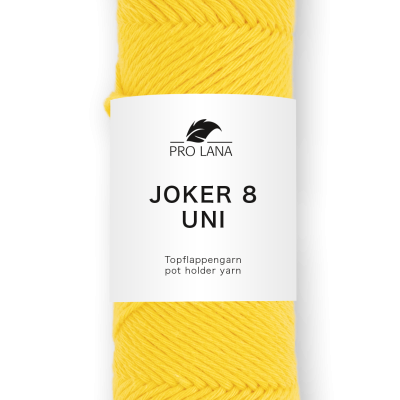 Fio de lã amarelo PRO LANA JOKER 8 UNI com etiqueta branca