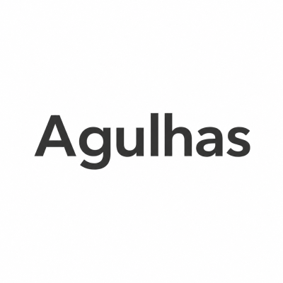 Texto preto Agulhas em fundo branco