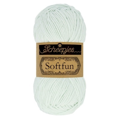 Novelo de lã branco Scheepjes Softfun