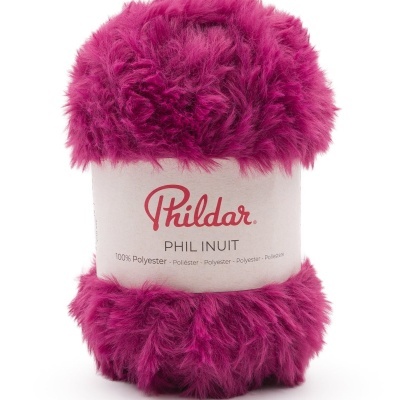 Novelo de fio roxo felpudo PHIL INUIT Phildar