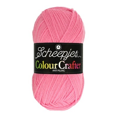 Novelo rosa de fio para tricô Scheepjes Colour Crafter