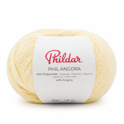 Rolo de lã amarela clara Phildar PHIL ANGORA