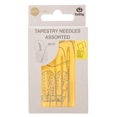 Pack de agulhas de tapeçaria assortidas Tulip com embalagem cinzenta e amarela