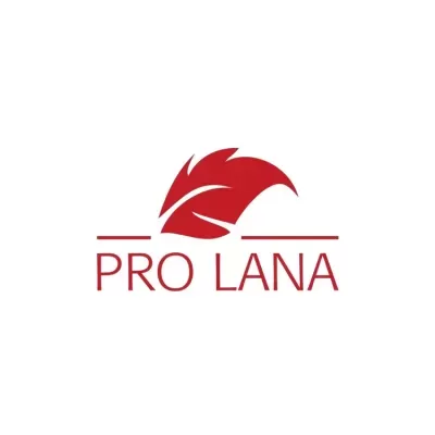 Logótipo PRO LANA com pena vermelha