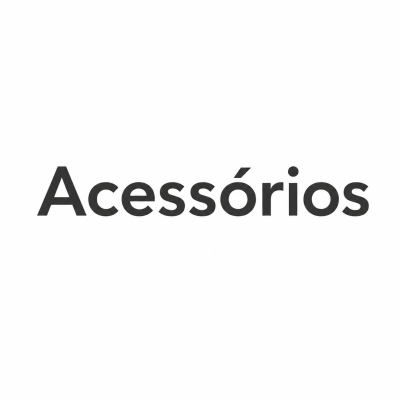 Palavra Acessórios em fundo branco