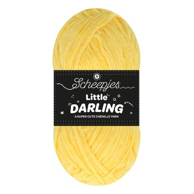 Novelo de fio chenille amarelo claro Scheepjes Little DARLING