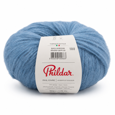 Novelo de lã azul claro PHILDAR PHIL GIVRE