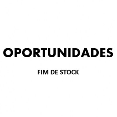Texto preto em fundo branco com as palavras OPORTUNIDADES e FIM DE STOCK