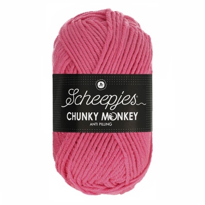 Novelo de lã grossa cor-de-rosa Scheepjes Chunky Monkey