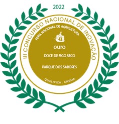 Doce (Compota) de Figo Preto Seco de Torres Novas Parque dos Sabores® Selo de prémio do III Concurso Nacional de Inovação 2022 com ouro para Doce de Figo Seco