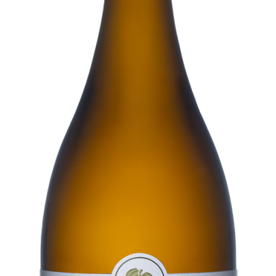 Garrafa de sidra Espumante Sidrada com rolha e rótulo branco