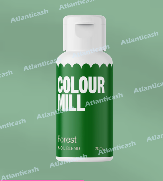 Corante Colour Mill Oil Blend Forest 20ml Frasco verde e branco de COLOUR MILL Forest Oil Blend 20ml