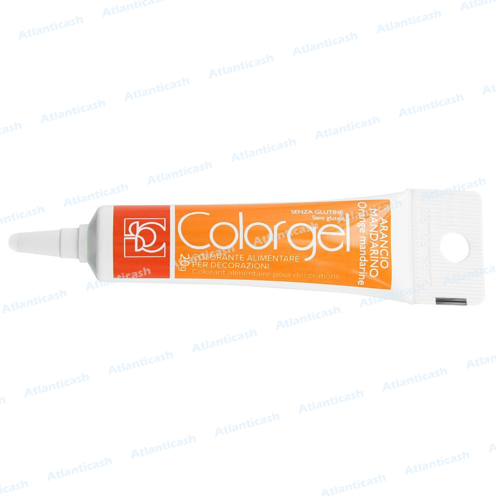 Corante Colorgel Laranja 20gr Tubo de gel alimentício Colorgel sabor manga