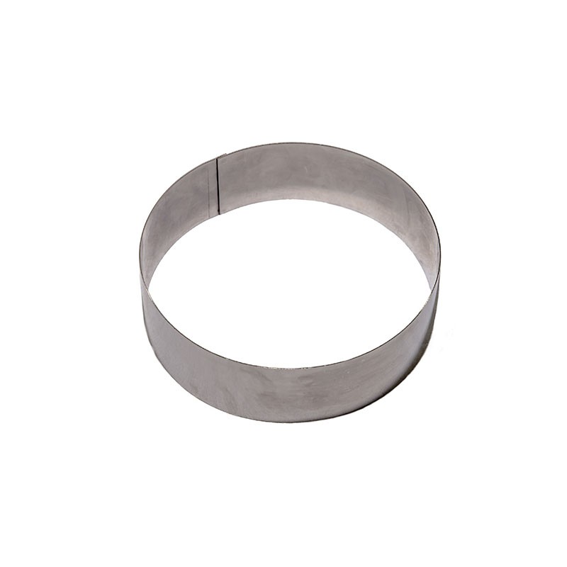 Aros em Inox Redondos (Várias medidas) | Atlanticash Aro de metal redondo prateado para moldar alimentos