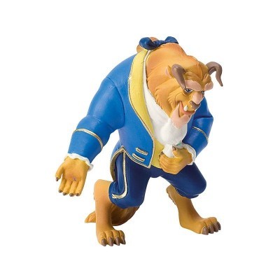 Figura de ação da Fera de A Bela e o Monstro em casaco azul.