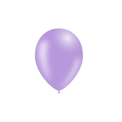 Balão lilás brilhante em fundo branco