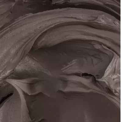 Textura cremosa castanha escura tipo chocolate em close-up