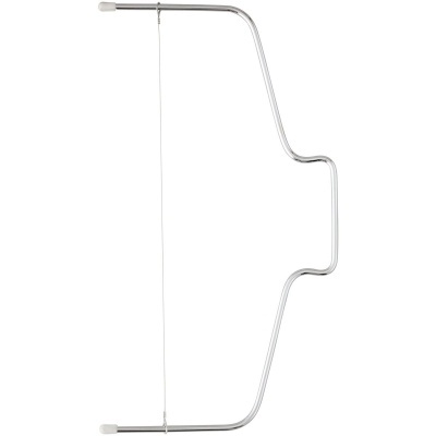 Arco de caça metálico cromado prateado com corda fina