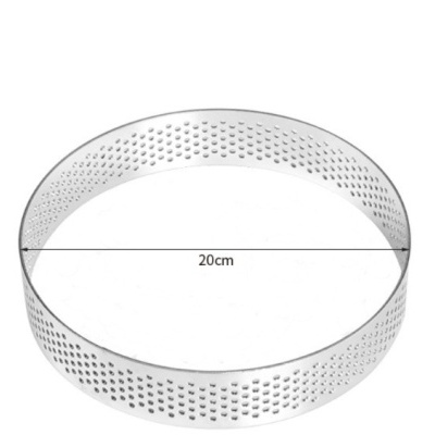 Forma de aro redonda em metal perfurado com 20cm de diâmetro