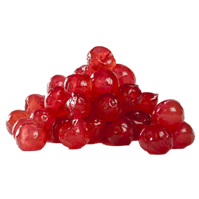 Morangos cristalizados vermelhos empilhados