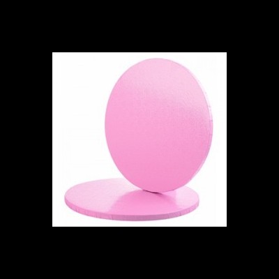 Dois discos redondos cor-de-rosa, lisos e foscos